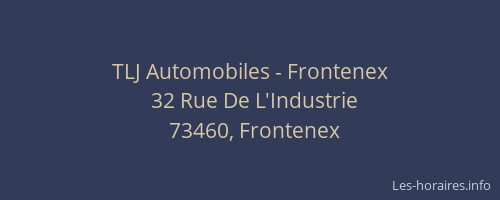 TLJ Automobiles - Frontenex
