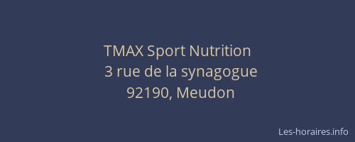 TMAX Sport Nutrition