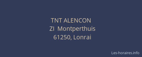 TNT ALENCON