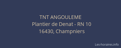 TNT ANGOULEME