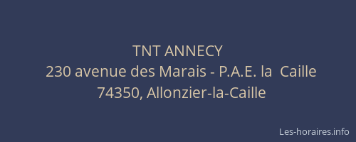 TNT ANNECY