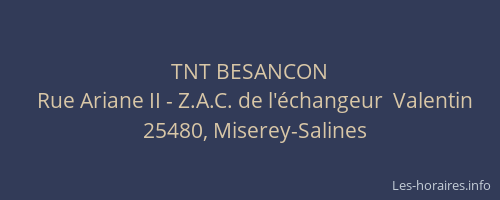 TNT BESANCON