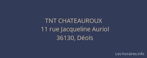 TNT CHATEAUROUX
