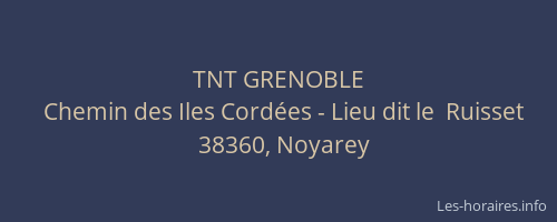 TNT GRENOBLE