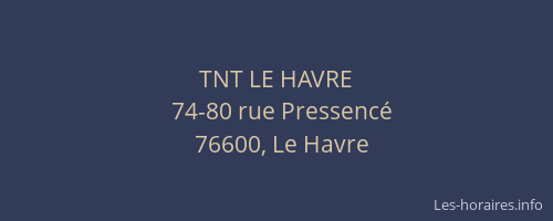 TNT LE HAVRE