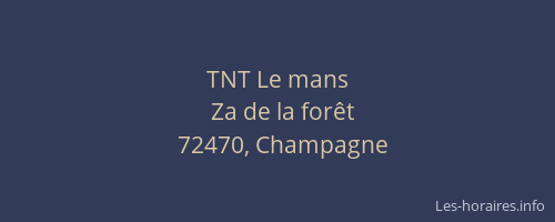 TNT Le mans