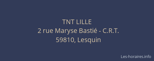 TNT LILLE