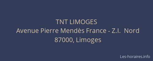 TNT LIMOGES