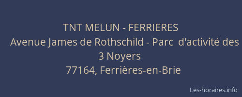 TNT MELUN - FERRIERES