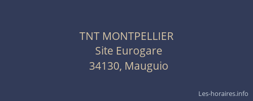 TNT MONTPELLIER