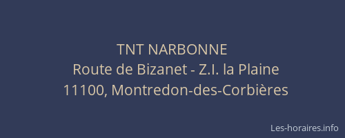 TNT NARBONNE