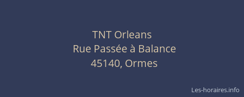 TNT Orleans