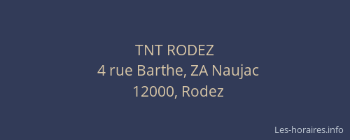TNT RODEZ