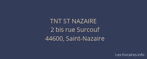 TNT ST NAZAIRE