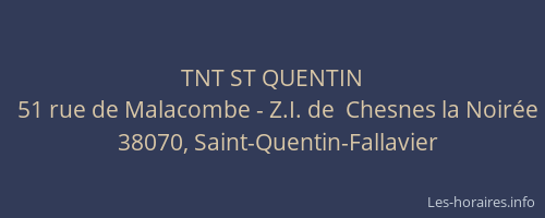 TNT ST QUENTIN