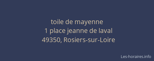toile de mayenne