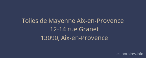 Toiles de Mayenne Aix-en-Provence