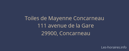 Toiles de Mayenne Concarneau