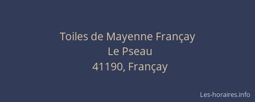 Toiles de Mayenne Fran&ccedil;ay