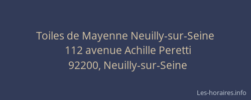 Toiles de Mayenne Neuilly-sur-Seine