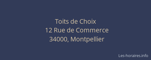 Toits de Choix