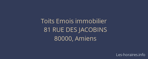 Toits Emois immobilier
