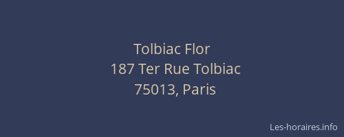 Tolbiac Flor