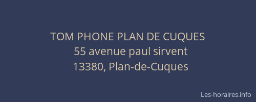 TOM PHONE PLAN DE CUQUES