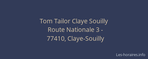 Tom Tailor Claye Souilly