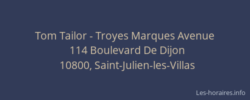 Tom Tailor - Troyes Marques Avenue