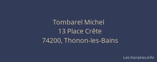 Tombarel Michel