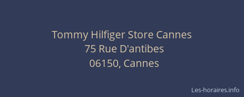 Tommy Hilfiger Store Cannes