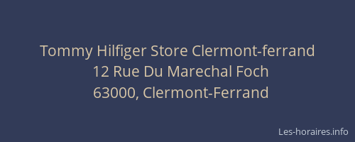 Tommy Hilfiger Store Clermont-ferrand