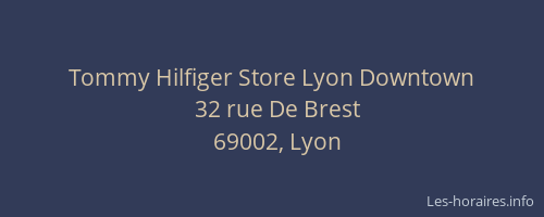 Tommy Hilfiger Store Lyon Downtown