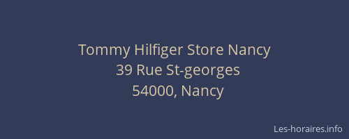 Tommy Hilfiger Store Nancy