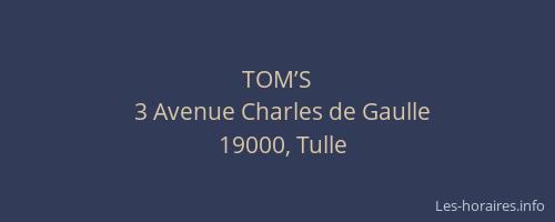 TOM’S