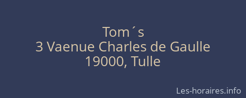 Tom´s
