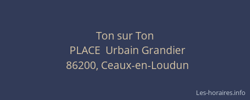 Ton sur Ton