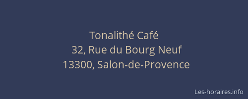 Tonalithé Café