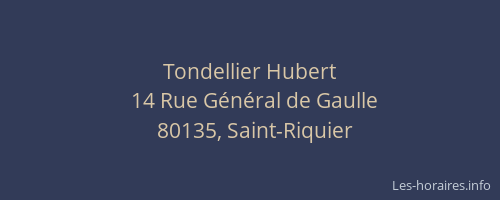 Tondellier Hubert