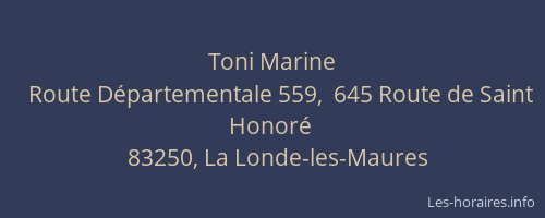 Toni Marine