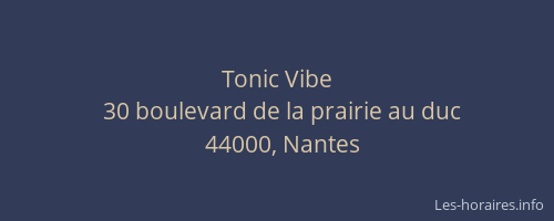 Tonic Vibe