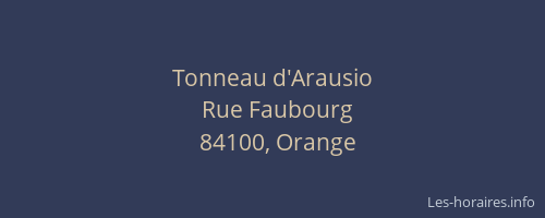Tonneau d'Arausio