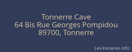 Tonnerre Cave