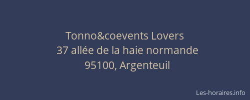 Tonno&coevents Lovers