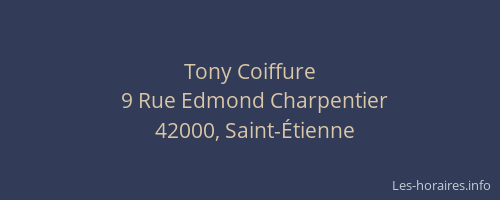 Tony Coiffure