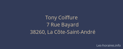 Tony Coiffure