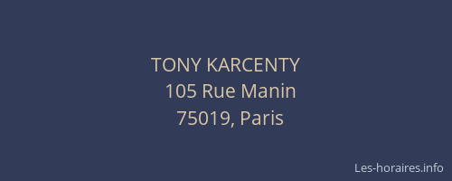 TONY KARCENTY