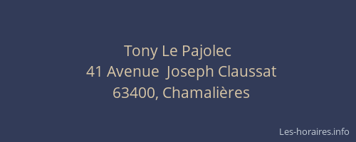 Tony Le Pajolec