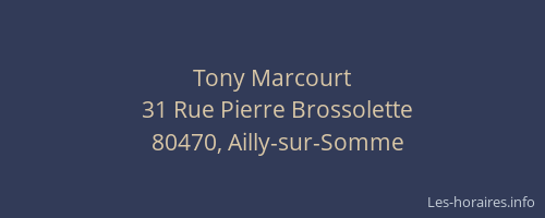 Tony Marcourt